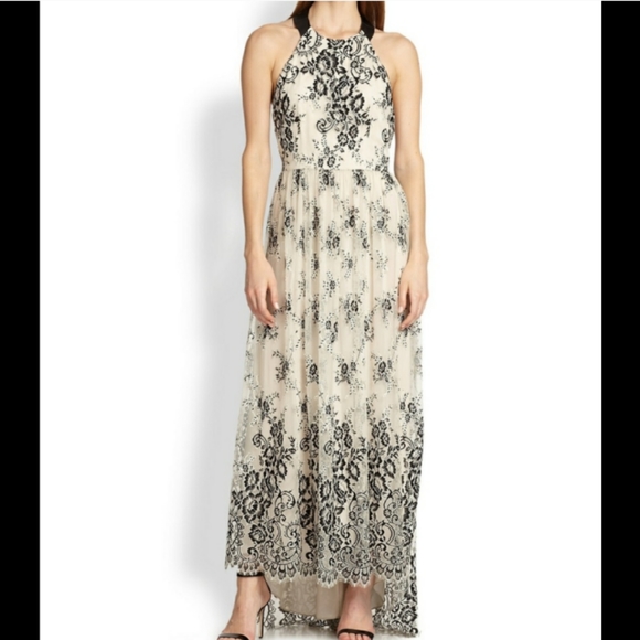 Alice + Olivia Dresses & Skirts - Alice + Olivia Black and Cream Lace Dress
